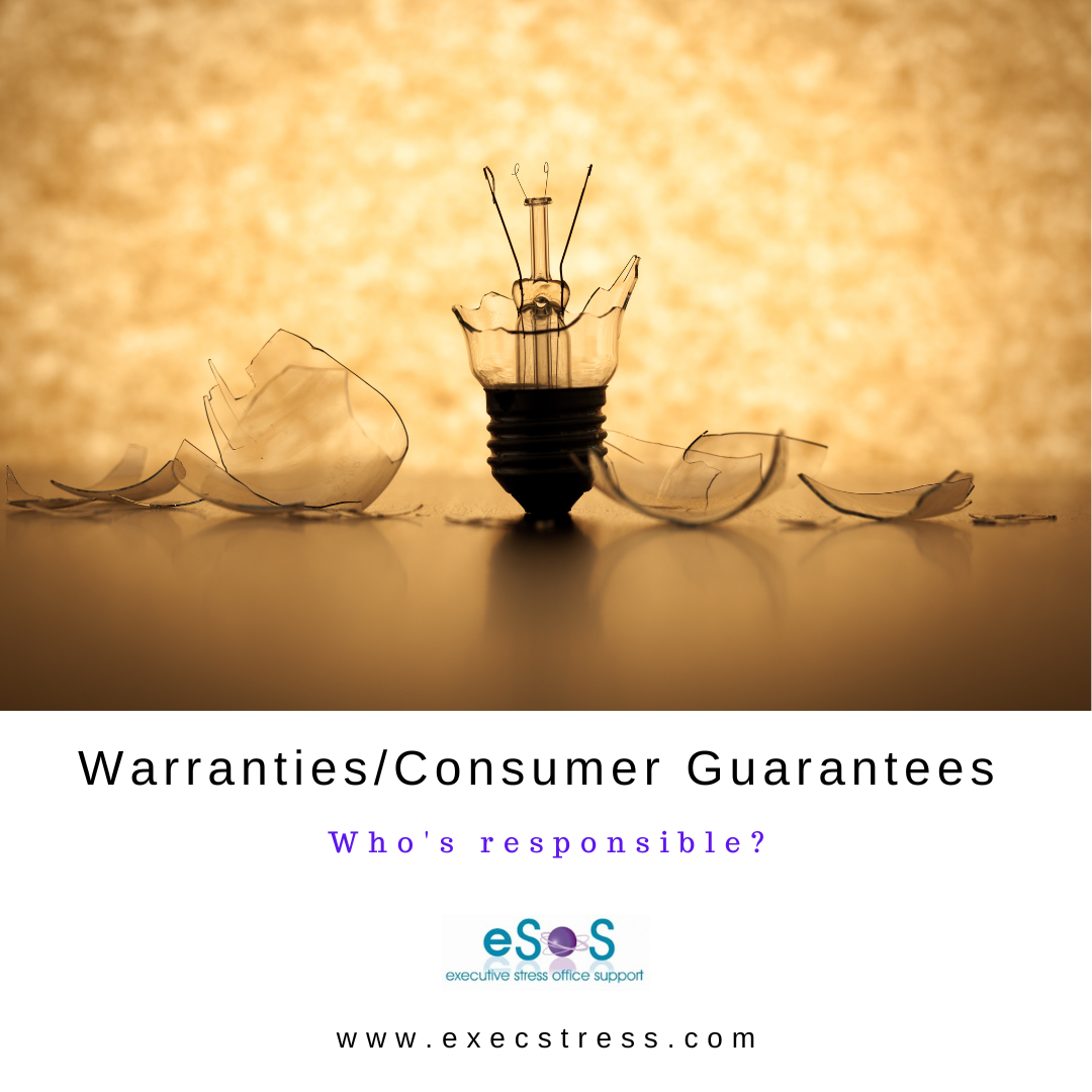 Business owner discussing warranties and responsibility - eSOS
